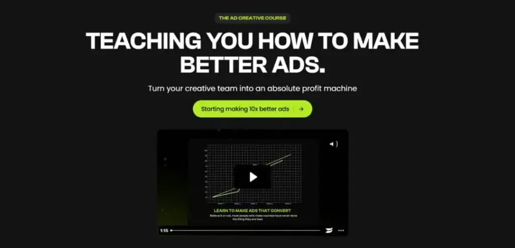 THE AD CREATIVE COURSE - TEACHING YOU HOW TO MAKE BETTER ADS