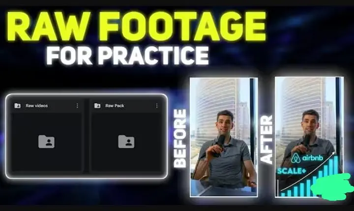 Raw Podcast clips for video editing practice