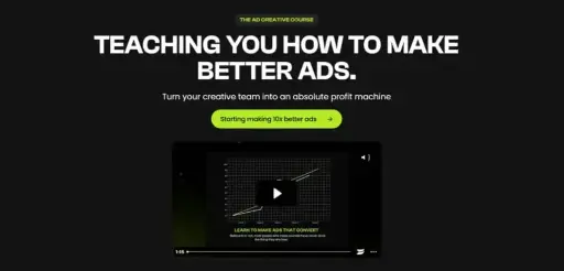 THE AD CREATIVE COURSE - TEACHING YOU HOW TO MAKE BETTER ADS