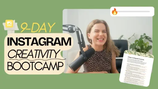 Instagram Creativity Bootcamp: Social Media Challenge for Engaging Posts. Beat Creative Block! Course